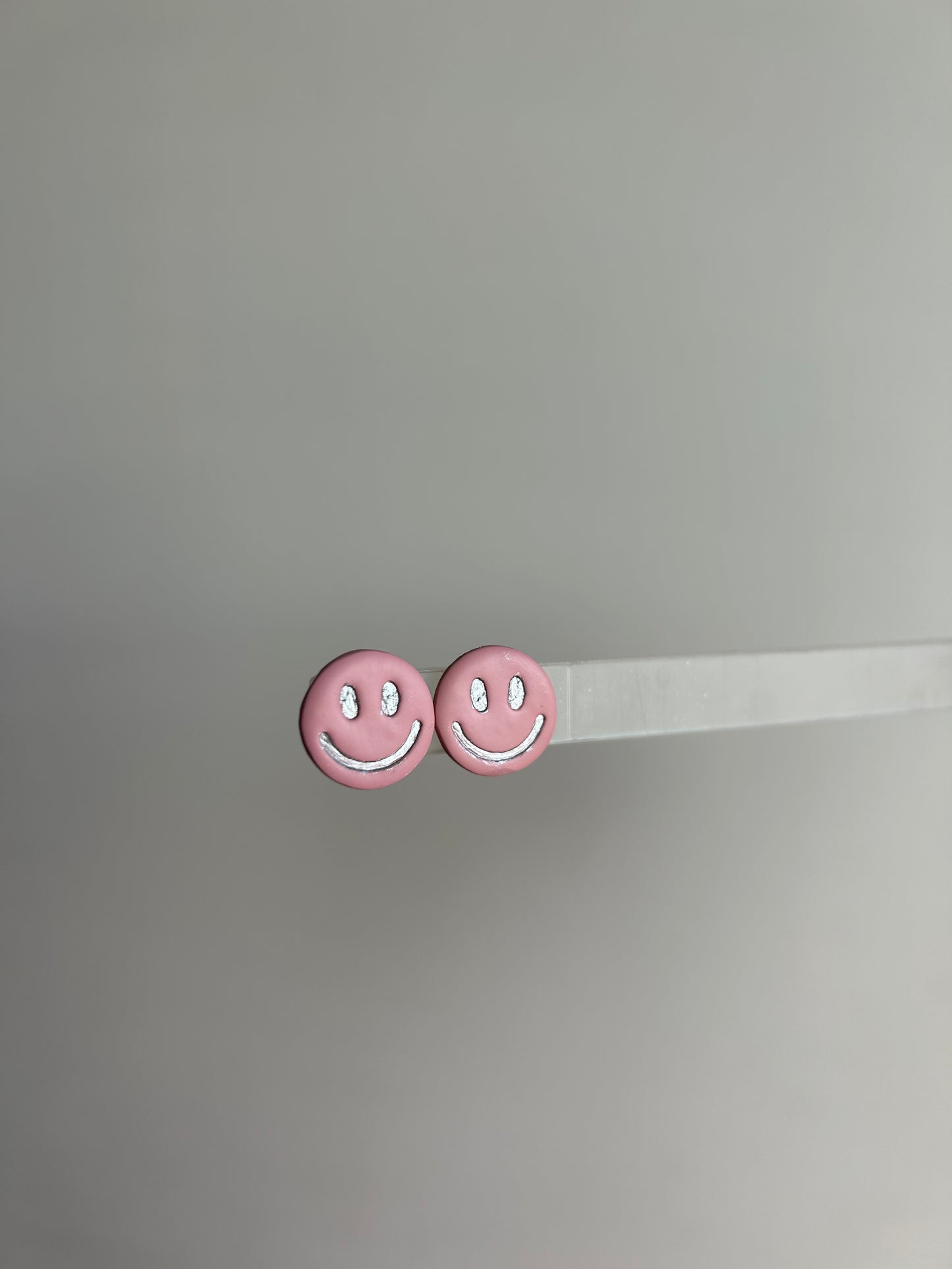Smiley Face | Hand Painted Polymer Clay Earrings