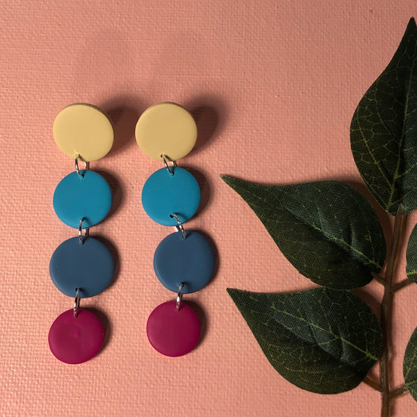 TAYLOR | sand, turquoise, stone blue, fuchsia