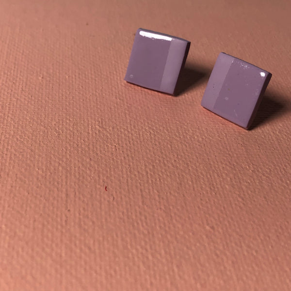 DIPPED STUDS | purple square